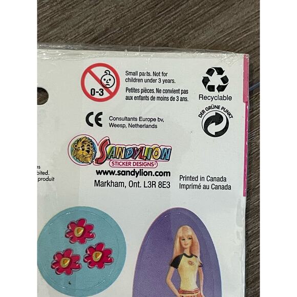 Mattel Barbie My Special Things Sandylion 2005 Stickers‎ Sealed 55+ Stickers - Picture 8 of 9